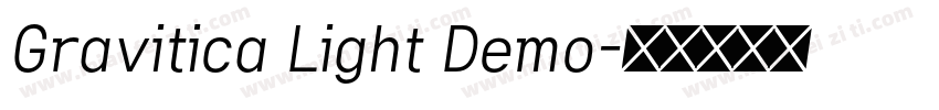 Gravitica Light Demo字体转换